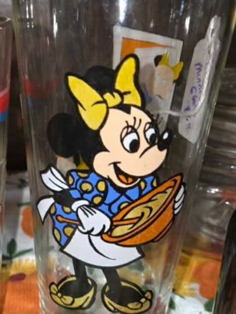 Pepsi Yellow & Blue Cartoon Glass Tumbler
